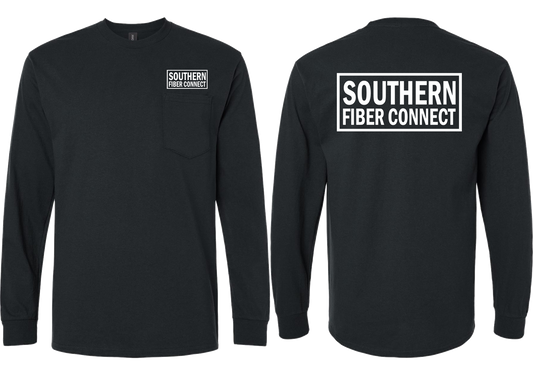Southern Fiber Connect | White Logo Long Sleeve