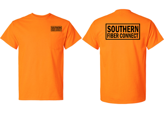 Southern Fiber Connect | Black Logo T-shirts