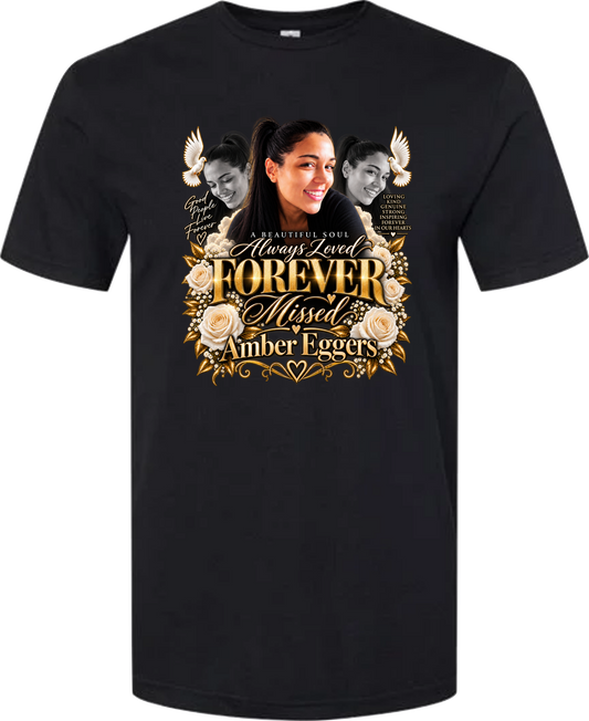 Amber Eggers | Black T-shirt