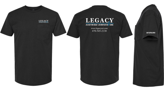 Legacy Electric | White Logo T-shirts