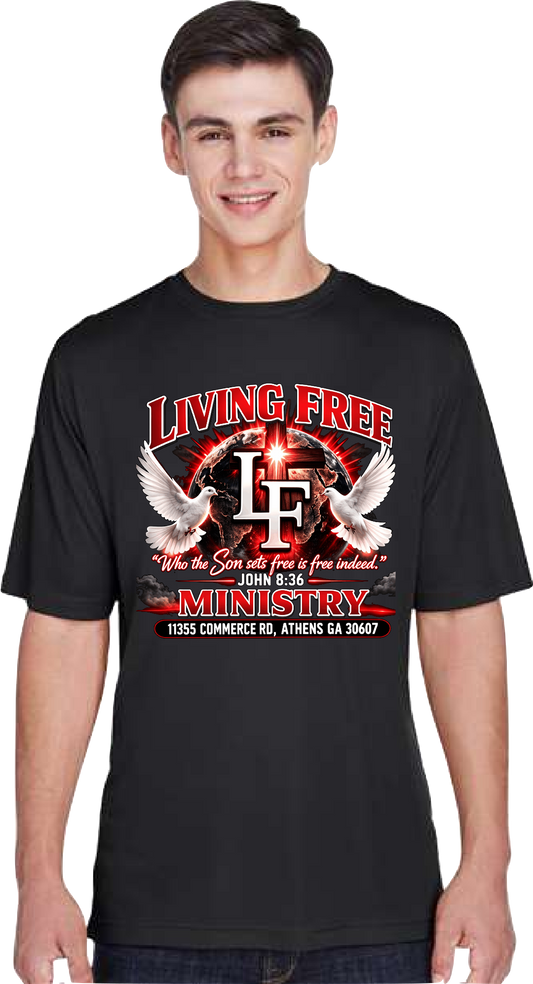 Living Free Ministry | Dri-Fit T-shirt | Youth