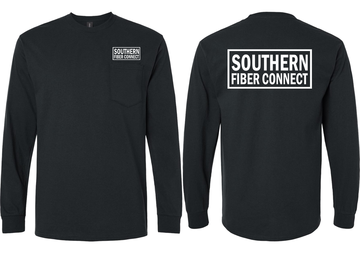 Southern Fiber Connect | White Logo Long Sleeve