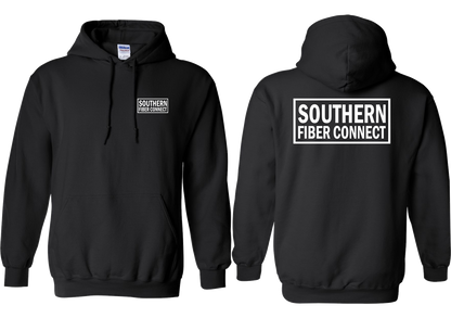 Southern Fiber Connect | White Logo Hoodie