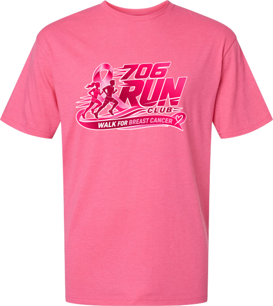 706 Run Club | Pink Logo