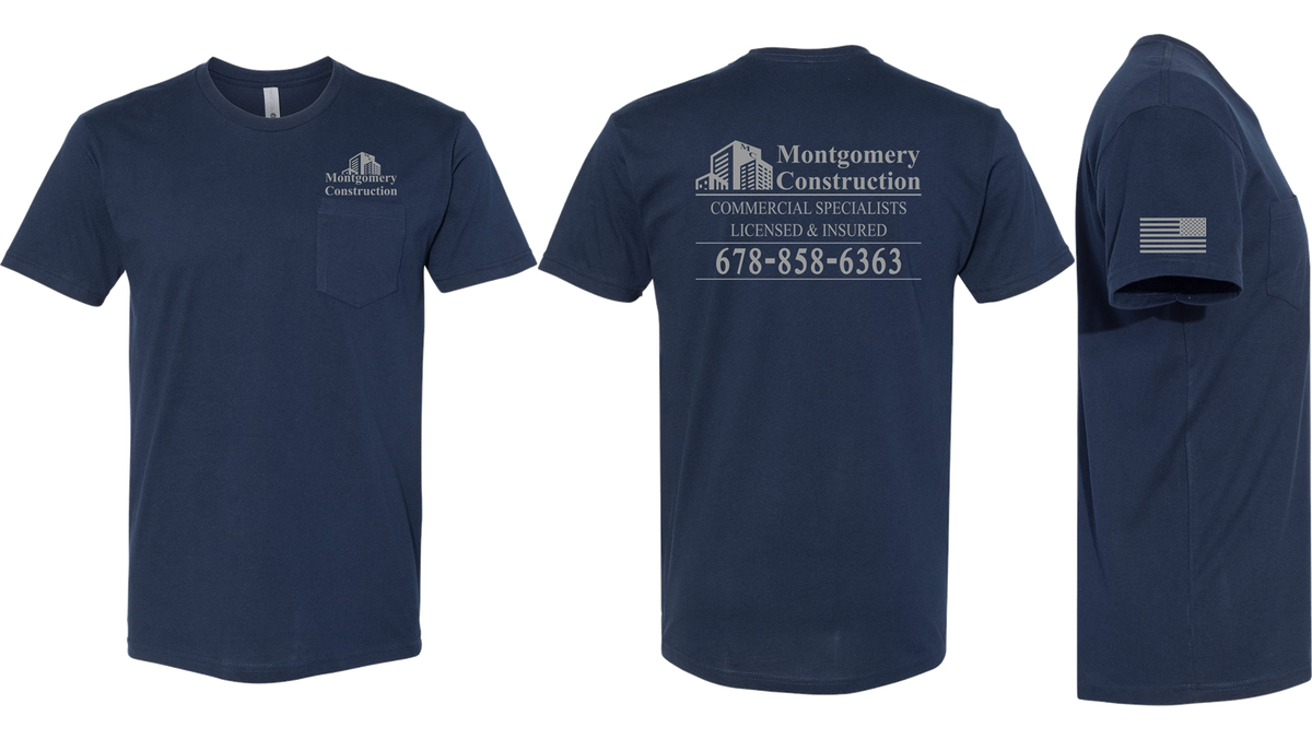 Montgomery Construction | Pocket T-shirt