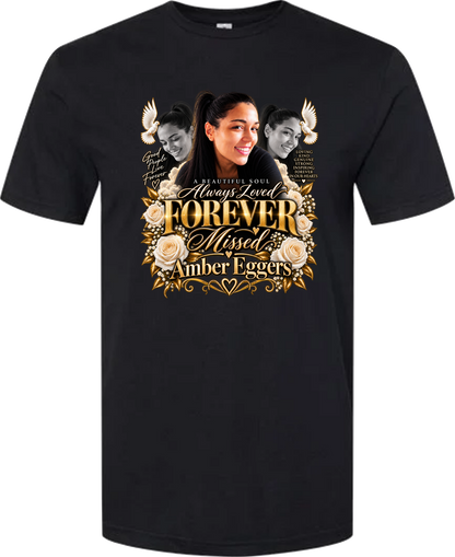 Amber Eggers | Black T-shirt