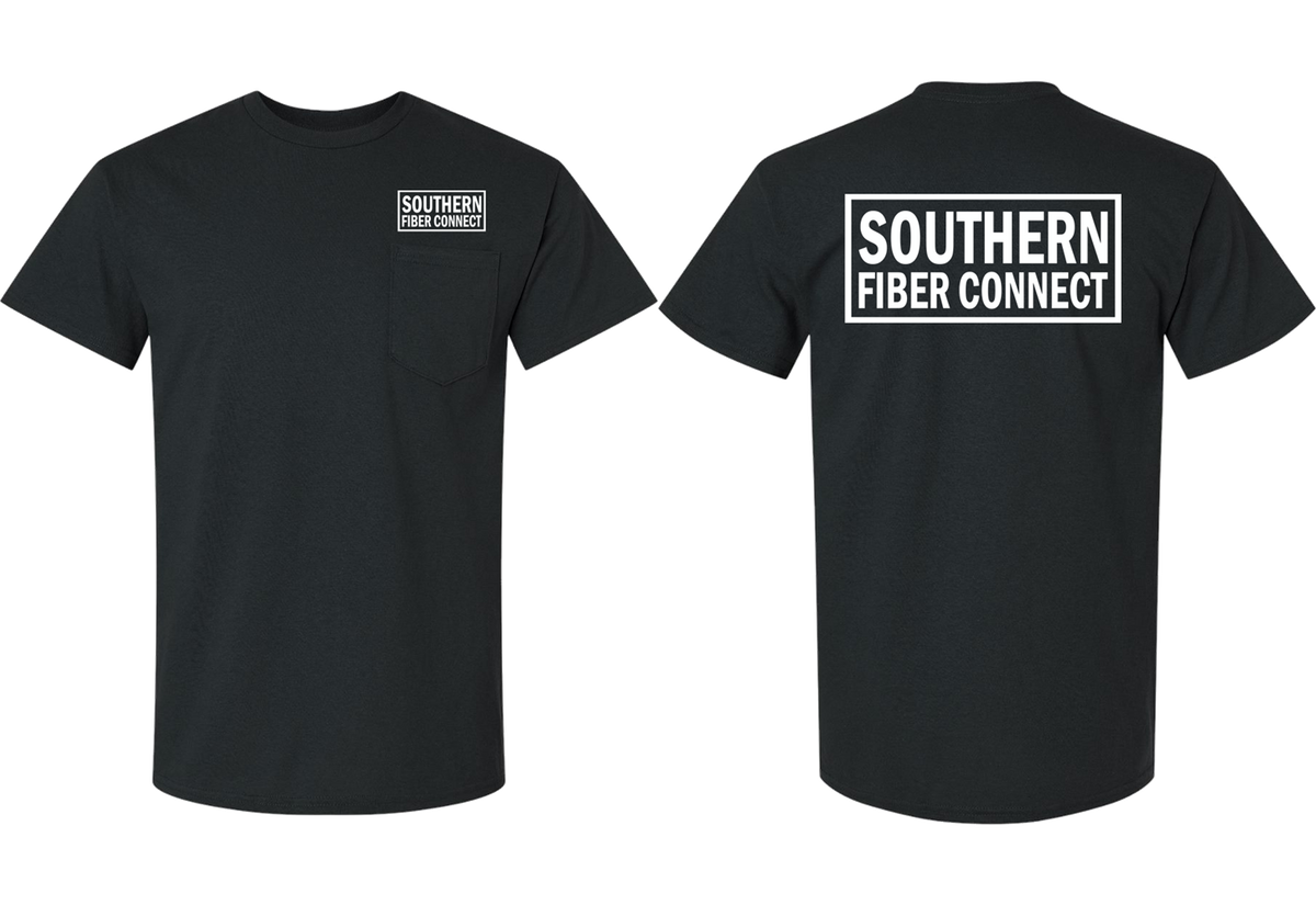 Southern Fiber Connect | White Logo T-shirts