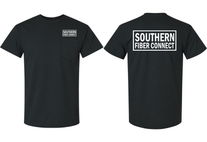 Southern Fiber Connect | White Logo T-shirts
