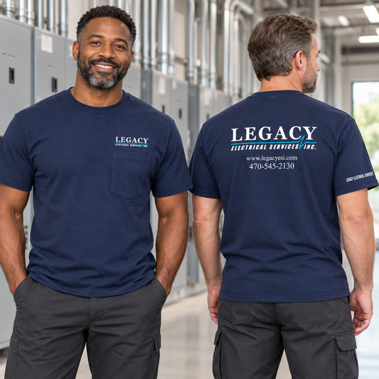 Legacy Electric | White Logo T-shirts