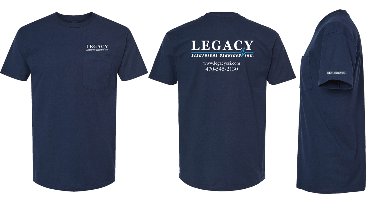 Legacy Electric | White Logo T-shirts
