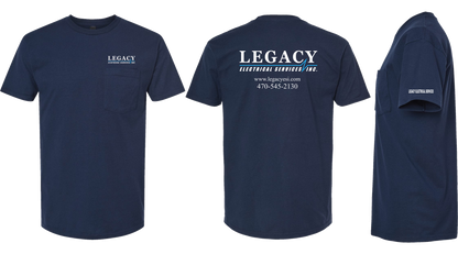 Legacy Electric | White Logo T-shirts