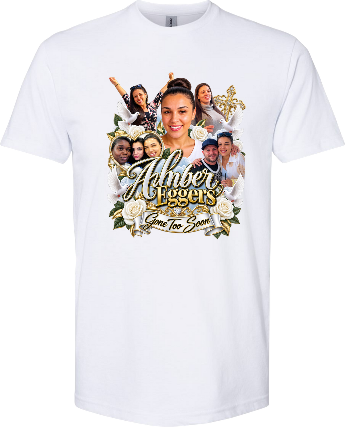 Amber Eggers | White T-shirt