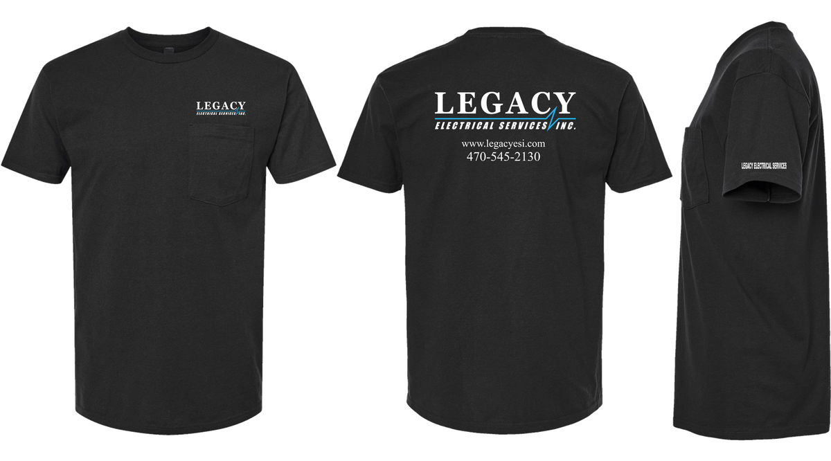 Legacy Electric | White Logo T-shirts