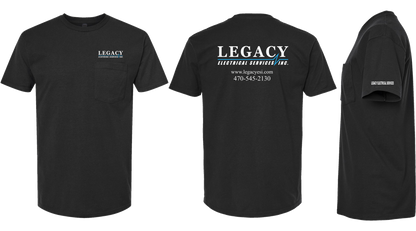 Legacy Electric | White Logo T-shirts