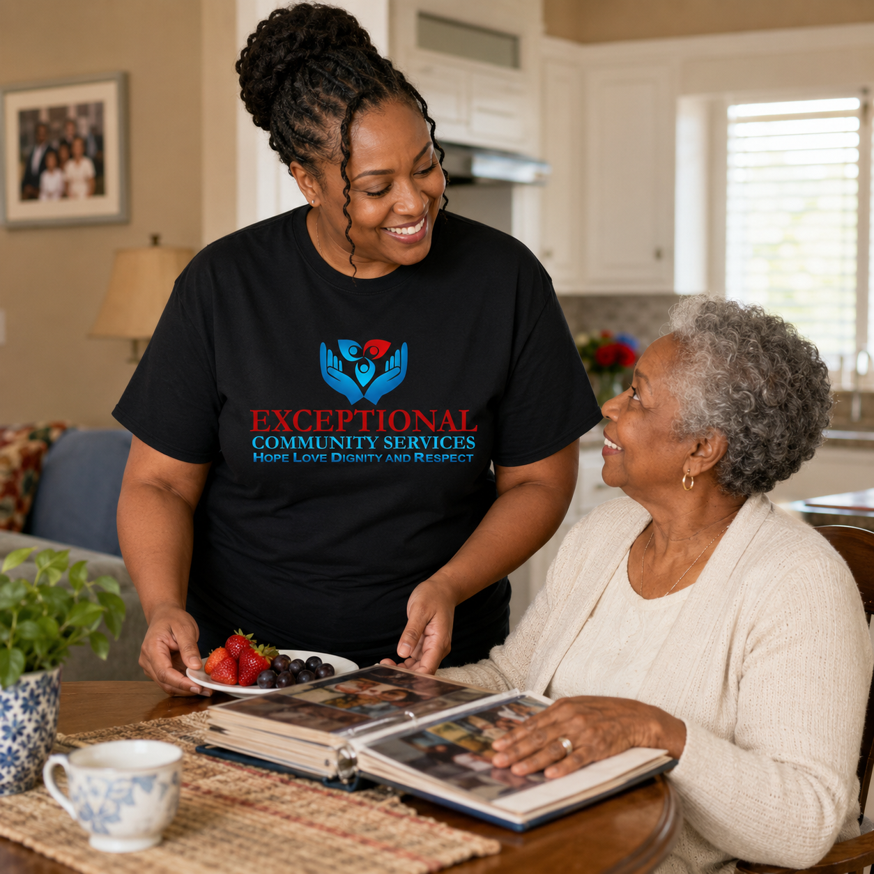 Exceptional Community Services | Full Front T-shirt