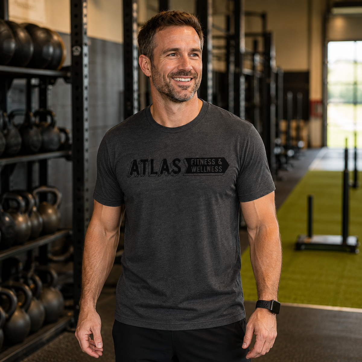 Atlas Fitness & Wellness | Black Logo