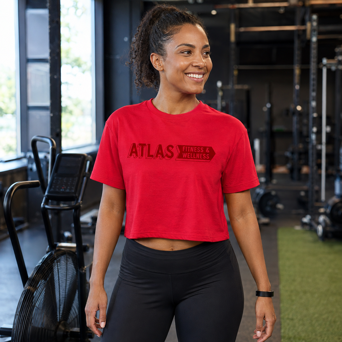 Atlas Fitness & Wellness | Red Logo - Cropped