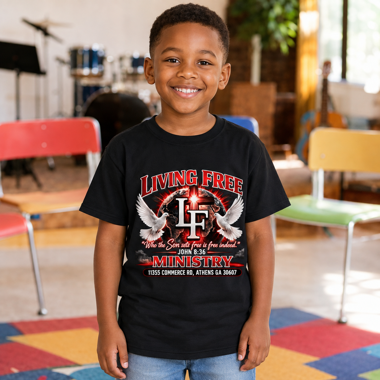 Living Free Ministry | Cotton T-shirt | Youth